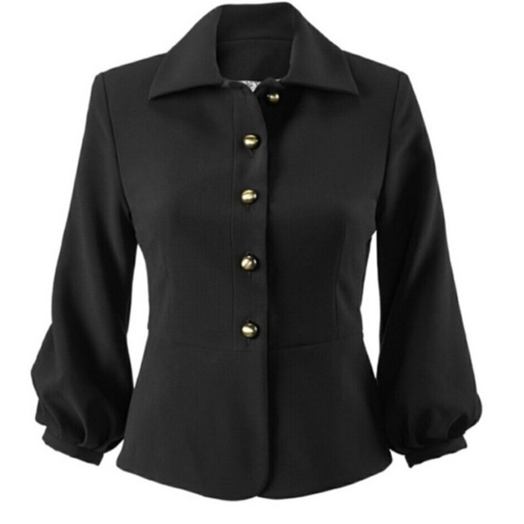 Cabi Abbott Brass Button Jacket - Picture 2 of 8